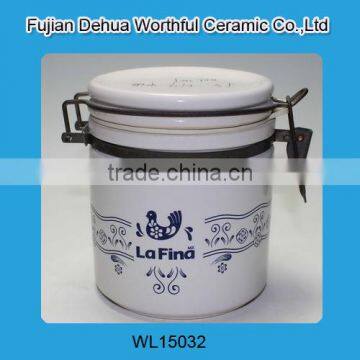 New Simple Style Ceramic Container With Lid for Food Storage photo-2