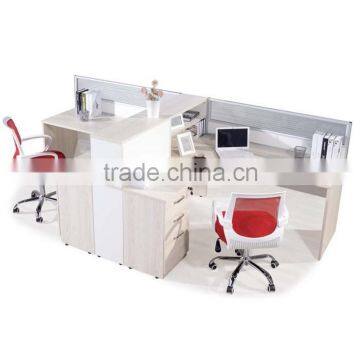 very hot T-shape wooden work station ,2 seat office table