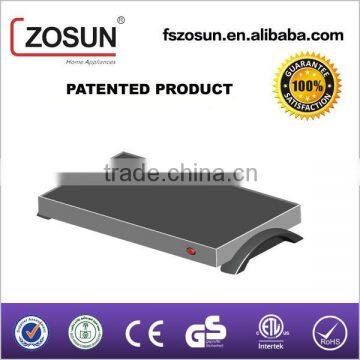 zosun 2016 electric food warming tray/ galss warming tray