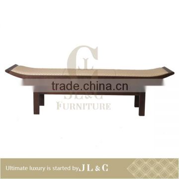 Luxury Neoclassical wooden bench new designs for Living room-AC09-07 chair- JL&C Luxury Home Furniture