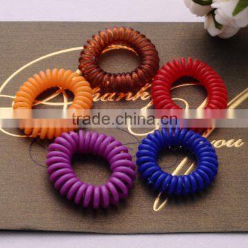 >>>2016 Top Selling Cheap Fashion Kids Plastic Telephone Wire Hair Ropes/ photo-4
