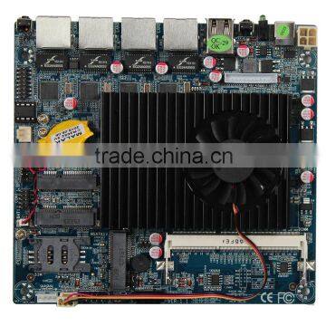 4 Lan Intel D525 industrial network security firewall motherboard