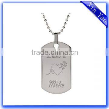 Nickel Plating Stainless dog tag with custom design