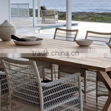 Luxury Dining Chair with Teak Wooden table