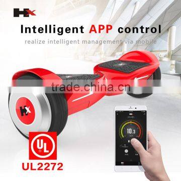 HX New Product UL2272 Approved Self Balance Scooter With Detachable Battery APP