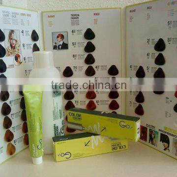 Hair color cream / Peroxide / color chart