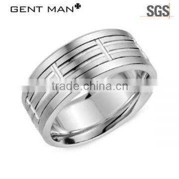 Wide Heavy Tungsten Carbide Men Rings Bands