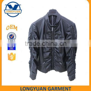 Fashion Material Black New Style pu leather jacket