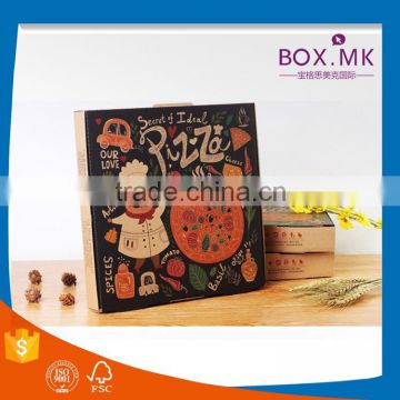 Top Sale Best Quality Cheap Square Handmade 8/9/14 Inch Type Printing Pizza Box