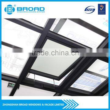 High standard Aluminum Auto Skylight/Intelligent sun room skylight from Broad China
