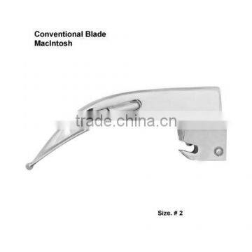 Conventional Laryngoscope Regular McIntosh Blade Polish Mirror Finish with German Bulb Size. 2