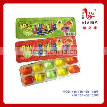 10pieces Fruity Jelly Cube