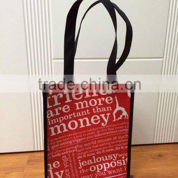 Red fashion shopping bag pp woven bag