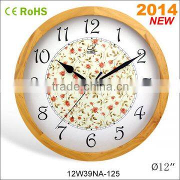 2015 handmade fashion beautiful wall clocks (12W39NA-125)