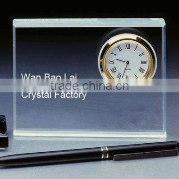 China factory Price supply crystal desk clock