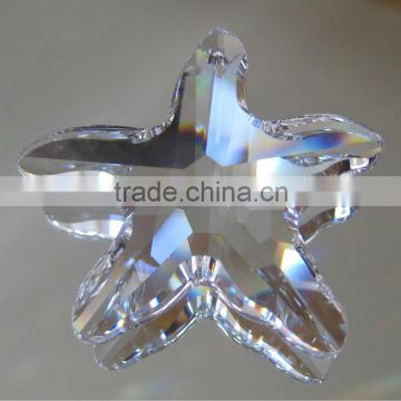 Years shining Crystal Starfish pendent for Christmas decoration in 40mm Qc (R-2065