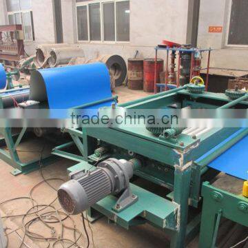 Flat sheet leveling and shearing machine production line