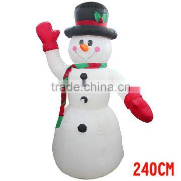 Commercial Plaza 2.4m Large inflatable snowman xmas decoration