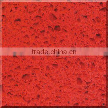 Red artificial quartz stone