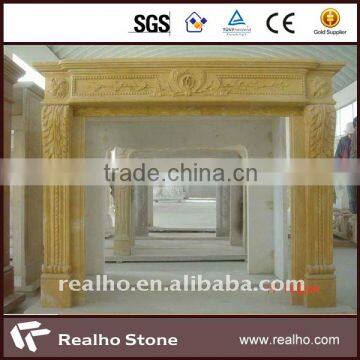 cheap price marble indoor fireplace