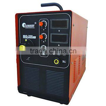 220V with high duty cycle MIG 200 inverter portable welding machine