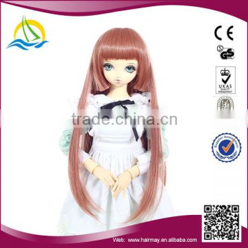 2014 New fashion style High Temperature Fiber 18 inch doll wig