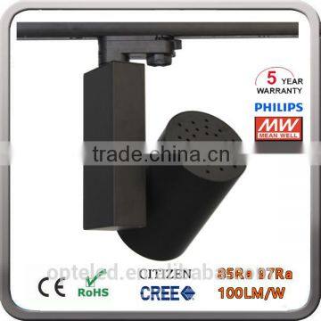 3 Phase 4 Wires Commercial Shop Tracklight 30W 35W COB LED Dimmable Track Light With Cree Cob photo-3