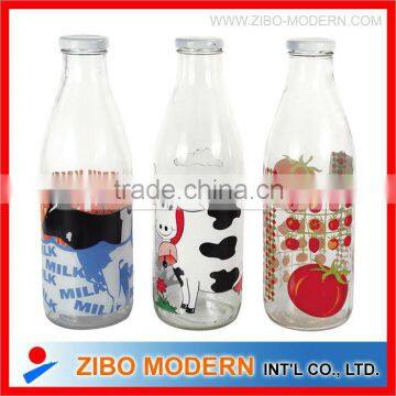 glass bottle for fruit juice or milk /glass bottle