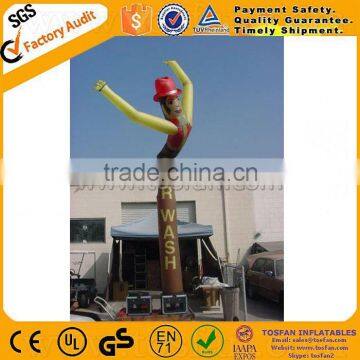 Custom giant car wash inflatable air dancer for sale F3062