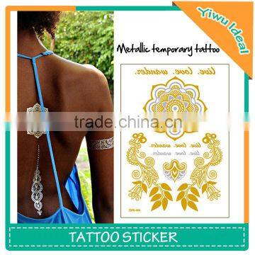 Indian Body Glitter Temporary Metallic Flash Tattoo