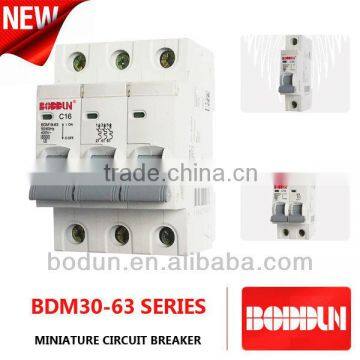 BDM30-63 NEW 3P 16A MINI CIRCUIT BREAKER