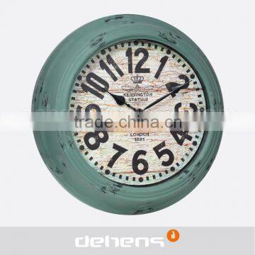 DEHENG 16'' clock orient KT station large number outdoor antique wall clock