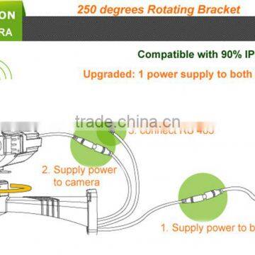 Rotating platform 255 degree for cctv camera 2014 new products made in china