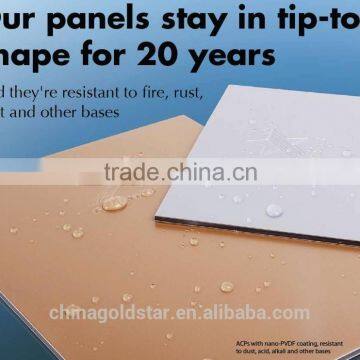 waterproof building materials lightweight exterior wall panels Acp