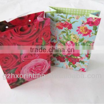 2015 Luxury Exquisite Floral packaging paper gift handbags bags