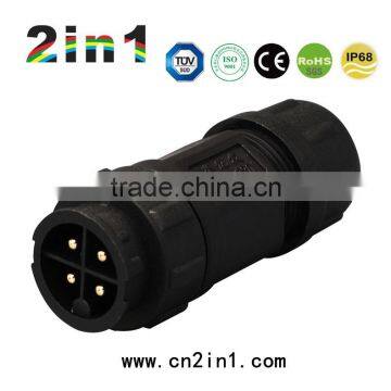 SK19-4P IP67 Soldering Electric Cable Wire Waterproof Connector photo-3