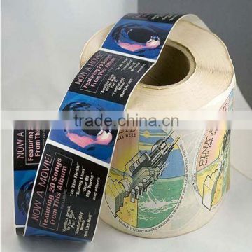 customized waterproof and colorful roll label