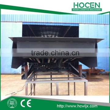 12T Heavy Duty Goods Container Unloading Ramp Fixed AC Motor Electric Hydraulic Car Loading Ramp