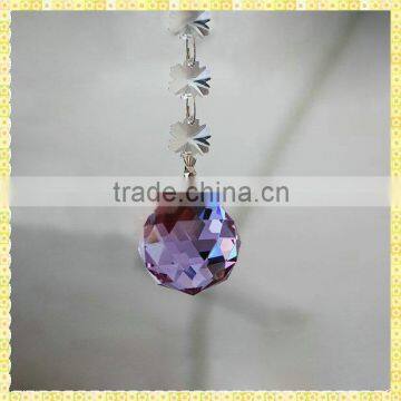 Wholesale Cheap Purple Glass Ball Ornament For 2014 New Year Decoration