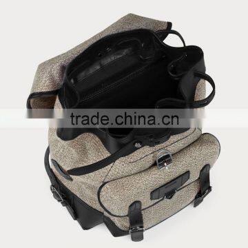 Unisex 100% Cotton Canvas Big Volume Backpack(LDO-16116) photo-2