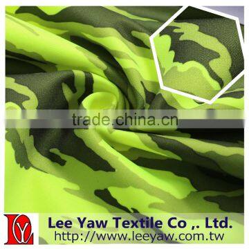 100% Polyester Pique Fleece Fabric With Paper Print Mechanical Stretch photo-2