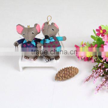 Custom made factory stuffled animal grey mouse rat knitted plush toys