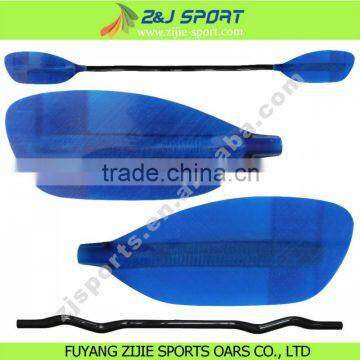 Transparent Fiberglass Paddle Whitewater Canoe / Raft Paddle in China