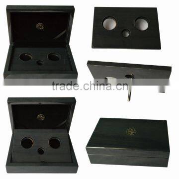 3pcs coin wooden box in high glossy lacquer finish