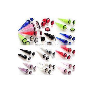 New Style ear flesh tunnel fashion design body piercing jewelry fake ear tunnels