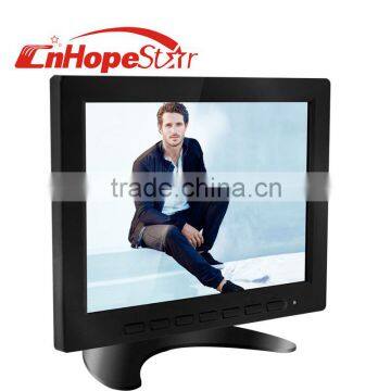 black color 8inch mini color bnc monitor with av vga input