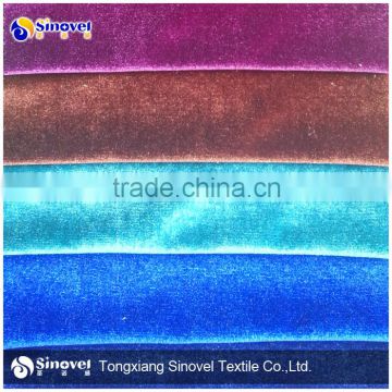 2015 Shiny Span Velvet Fabric for Garment/Women Skirt Fabric