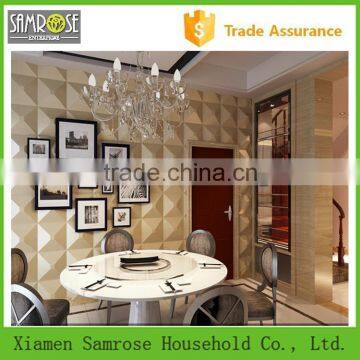 Interior 3D effect wall decoration leather panel