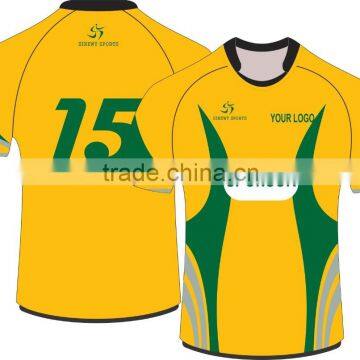 Custom sublimated rugby jersey/rugby uniform/team set rugby jersey 2016