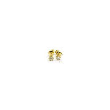 Diamond Gold Earrings, Diamond Earring, Diamond Jewelry